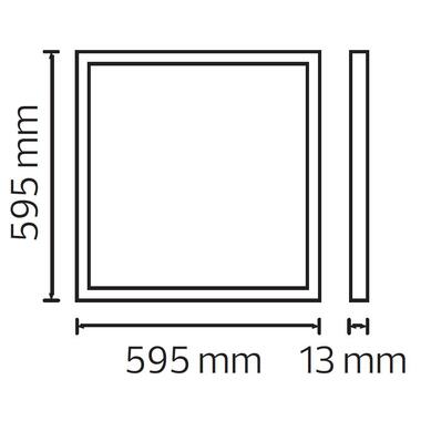 Світильник врізний світлодіодний HOROZ ELECTRIC CAPELLA-48 48W 4200K (нейтральне світло), панель біла фото №4