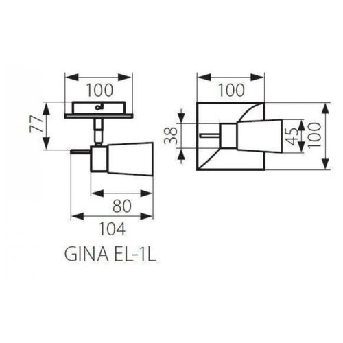 Бра GINA EL-1L KANLUX 7110 фото №2