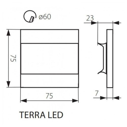 Світильник ступінчастий TERRA LED AC-CW KANLUX 23807 фото №2
