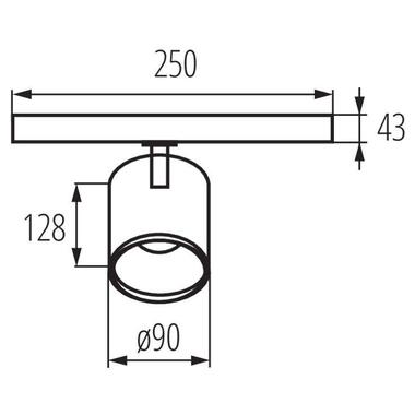 Трековый светильник ACORD ATL1 KANLUX 33137 фото №3