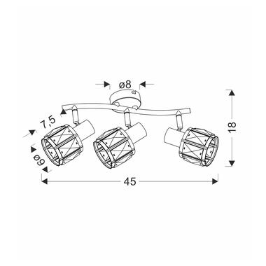 Спот Candellux 93-23490 DUBAI фото №2