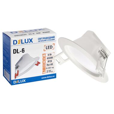Світильник Delux DL-6 4500К 6Вт 480лм 230В D100мм (90018625) фото №3