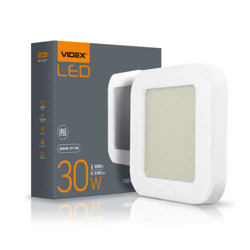 Світильник LED Videx ART квадратний 30W 5000K (VL-BHFS-305) фото №1