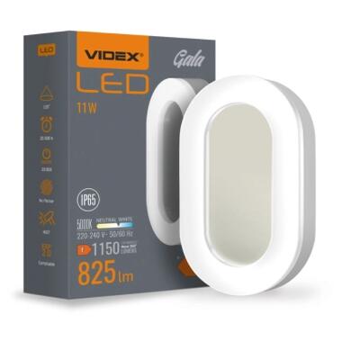 Светильник Videx LED ART IP65 овальный VIDEX VLE-BHFO-115 11W 5000K 220V фото №1