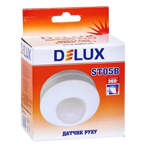 Датчик движения Delux ST05B 360 белый (90011723) фото №2