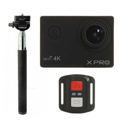 Видеокамера XPRO WiFi 4K Black + Монопод в подарок! фото №1