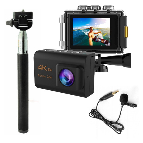 Видеокамера XPRO EIS WiFi 4K Black + Монопод в подарок! фото №1