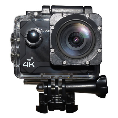 Видеокамера XPRO MIC WiFi 4K Black + Монопод фото №3