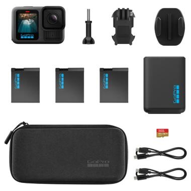 Экшн-камера GoPro HERO13 Black + 3 Enduro Batteries + SD Card + Dual Battery Charger + Case (CHDRB-134-RW) фото №6