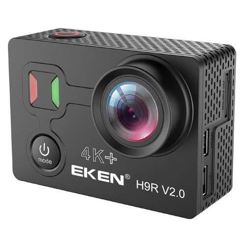 Екшн-камера Eken H9R V2.0 4K з набором кріплень та аквабоксом Чорний фото №2
