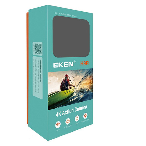 Екшн-камера Eken H9R V2.0 4K з набором кріплень та аквабоксом Чорний фото №5