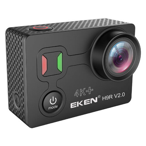 Екшн-камера Eken H9R V2.0 4K з набором кріплень та аквабоксом Чорний фото №3
