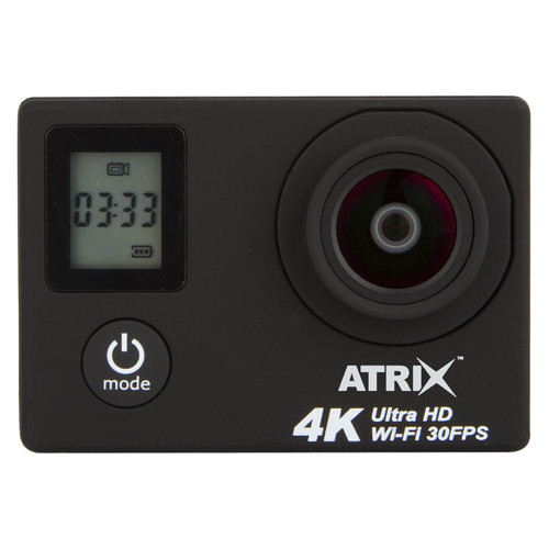 Видеокамера Atrix ProAction H10 Dual Screen 4K Ultra HD Black (H10b)  фото №1