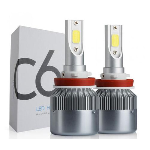Лампа світлодіодна LightX HeadLight C6 H11 12-24V COB фото №2