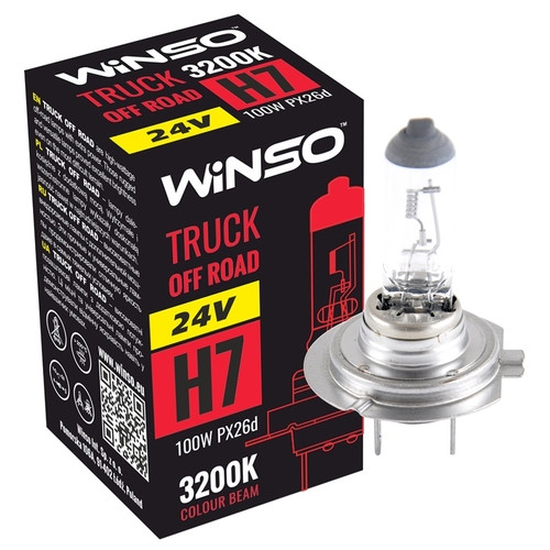 Галогенова лампа Winso H7 24V 100W PX26d TRUCK OFF ROAD фото №1
