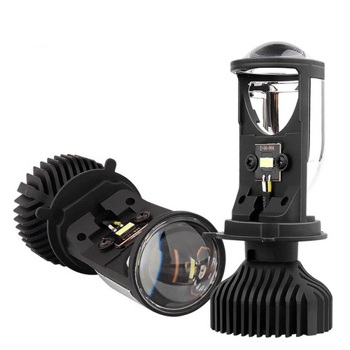 Комплект світлодіодних лінз HeadLight Y6D BI-LED H4 25/35W mini фото №1