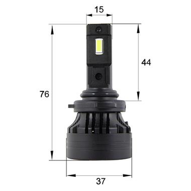 Комплект світлодіодних ламп Infolight S1 9006 50W фото №5