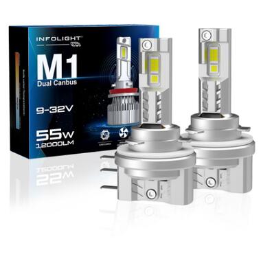 Светодиодные лампы Infolight M1 Dual Canbus H15 55W фото №1