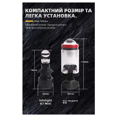 Светодиодные лампы Infolight H7-Mini Lense Ultra v2 фото №3