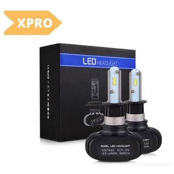 Автолампи XPRO Headlight S1 H11 LED Headlight Car Lamp 8000lm 6500K 50W DC9-32V чорний (MER-11004_248) фото №2