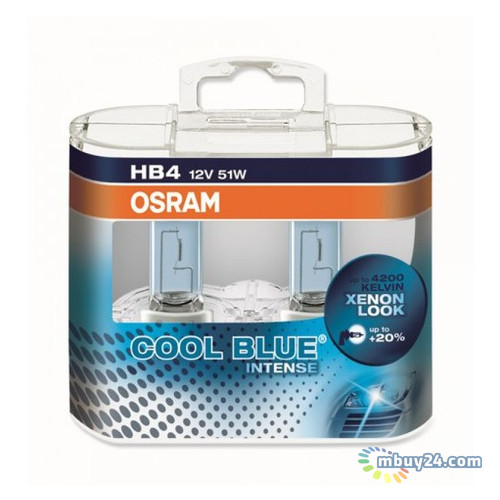 Автолампа Osram 9006CBI Cool Blue Intense HB4 60W 12V P22d 10X2 HardDuopet фото №3