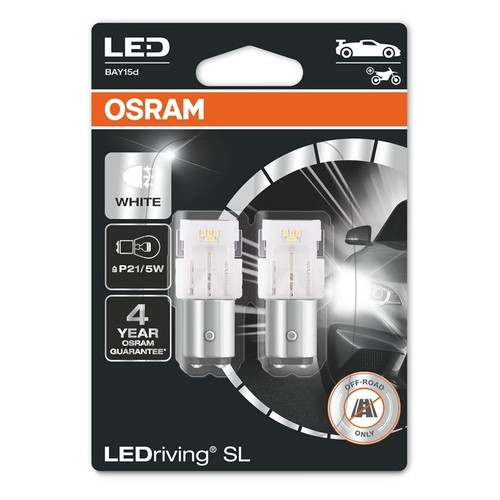 Комплект світлодіодних ламп OSRAM LEDriving SL 7528DWP-02b P21/5W 12V BAY15d White фото №1