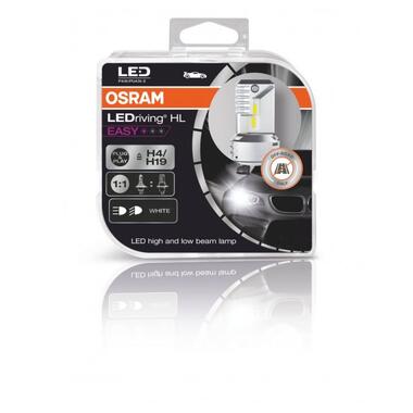 Комплект світлодіодних ламп Osram 64193DWESY-HCB H4/H19 12V 6500K LEDriving 18/19W HL EASY фото №3