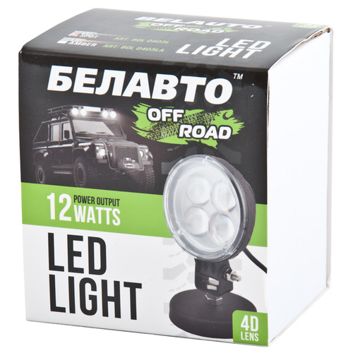 Автолампа світлодидна BELAUTO EPISTAR Spot Amber LED (4*3w) фото №3