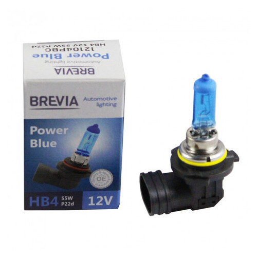 Автолампа Brevia HB4 12V 55W P22d Power Blue 4200K (10/200 шт.) (12104PBC) фото №1