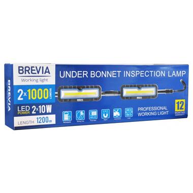 Професійна інспекційна лампа Brevia LED 120-190см 2x10W COB 2x1000lm 2x4000mAh Power Bank, type-C (11520) фото №4