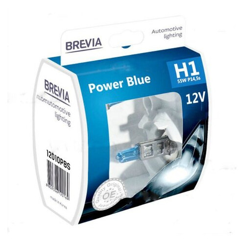 Автолампа Brevia W5W 12V 5W W2.1x9.5d Power blue CP фото №1