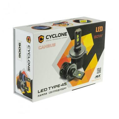 Світлодіодні лампи Cyclone LED 9006 6000K type 45 фото №4