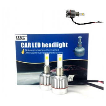 Автомобільні світлодіодні Led лампи головне світло комплект UKC Car Led H3 12v білий (h3_710) фото №1