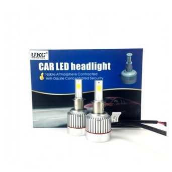Автомобільні світлодіодні Led лампи головне світло комплект UKC Car Led H3 12v білий (h3_710) фото №3