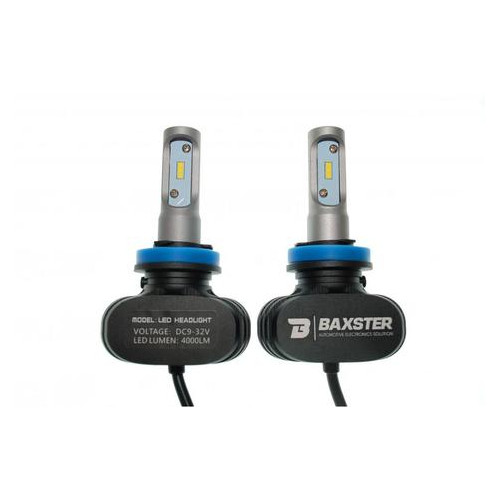 Лампи світлодіодні Baxster S1 H8-11 6000K 4000Lm 2 шт фото №2