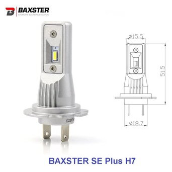 Світлодіодні лампи Baxster SE Plus H7 6000K фото №1