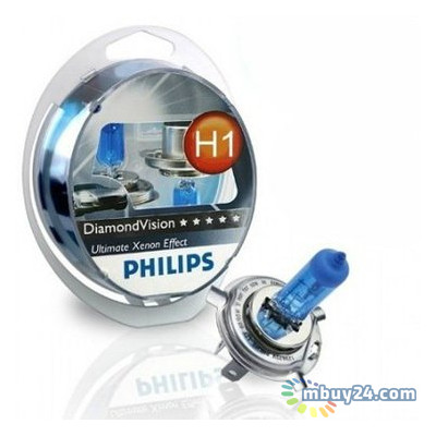 Автолампа Philips 12258DVS2 H1 55W 12V P14,5s Diamond Vision фото №2