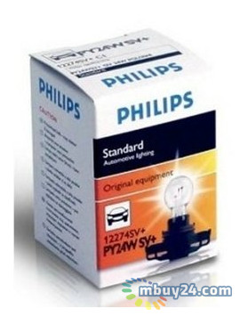 Автолампа Philips 12274SVC1 PY24W 12V 24W PGU20/4 SilverVision фото №1