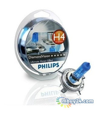 Автолампа Philips 12342DVSP H4 60/55W 12V P43t Diamond Vision фото №1
