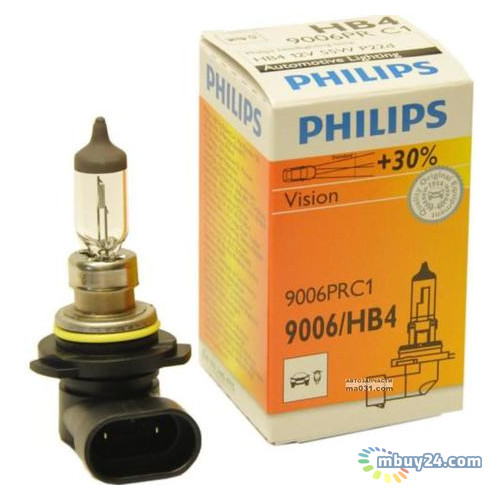 Автомобільна лампа Philips 9006PRC1 HB4 55W 12V P22d Premium фото №1