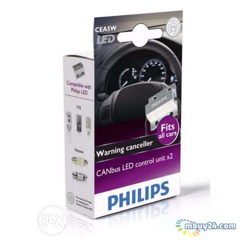 Автолампа світлодіодна Philips 12956X2 обманки Canbus adapters SET 2 шт фото №1