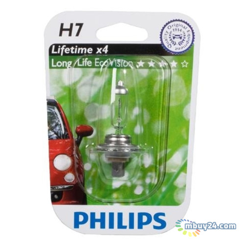 Автолампа Philips 12972LLECOB1 H7 55W 12V PX26d LLECO фото №2