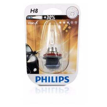 Лампа галогенна Philips H8 1шт/блістер (12360B1) фото №1