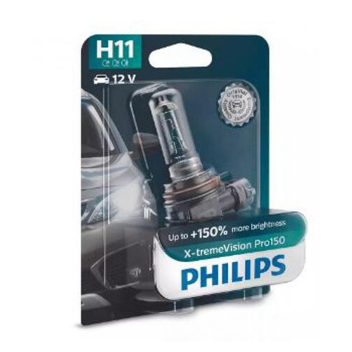 Галогенна лампа Philips W5W X-treme Vision Pro150 150% 12V W2.1X9.5d (12961XVPB2) фото №1
