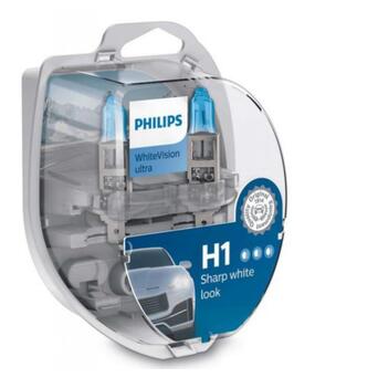 Галогенна лампа Philips H1 WhiteVisionULTRA 60% 55W 12V 3700K 12258WHVSM фото №1