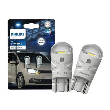 Комплект світлодіодних ламп PHILIPS 11961СU31B2 W5W (T10) LED white Ultinon фото №1