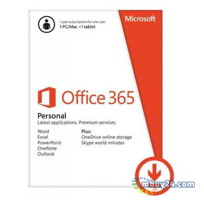 Офісне програмне забезпечення Microsoft Office 365 Personal 32/64 AllLngSub PKLic 1YR Online CEE C2R (QQ2-00004) фото №1