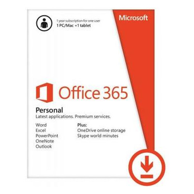 Офісне програмне забезпечення Microsoft Office 365 Personal 32/64 AllLngSub PKLic 1YR Online Конверт (QQ2-00004-ESD) фото №1