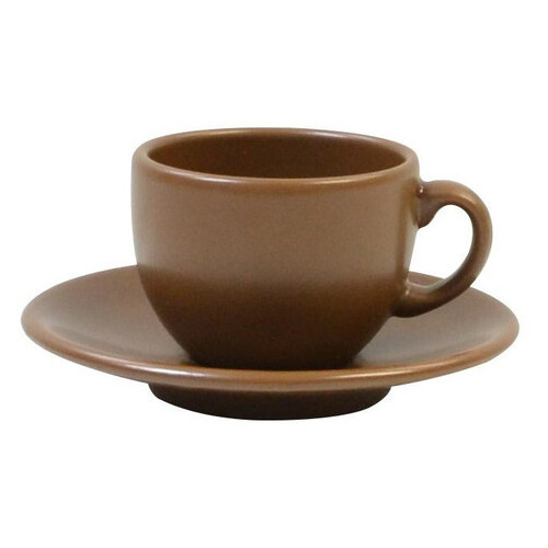 Чашка з блюдцем для кави Tabaco ceramic 24248 95 мл фото №1