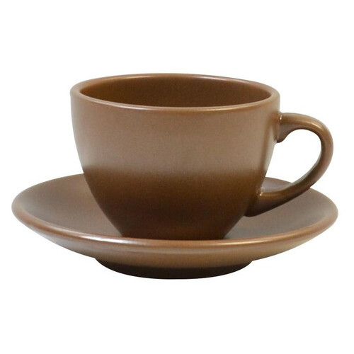 Чашка чайна з блюдцем Tabaco кераміка 24249 207 мл фото №1